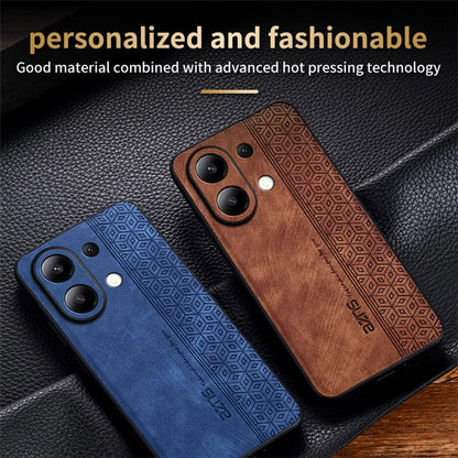 AZNS For Xiaomi Redmi Note 13 4G Case Anti-Scratch PU Leather Coated TPU Phone Cover