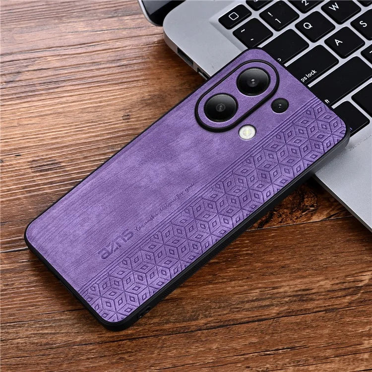 AZNS For Xiaomi Redmi Note 13 4G Case Anti-Scratch PU Leather Coated TPU Phone Cover