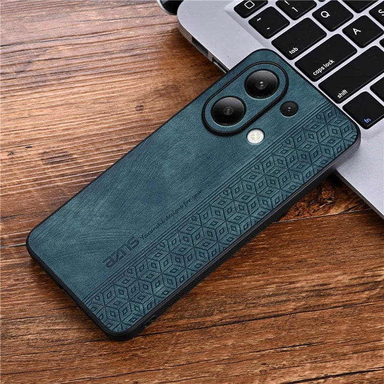 AZNS For Xiaomi Redmi Note 13 4G Case Anti-Scratch PU Leather Coated TPU Phone Cover