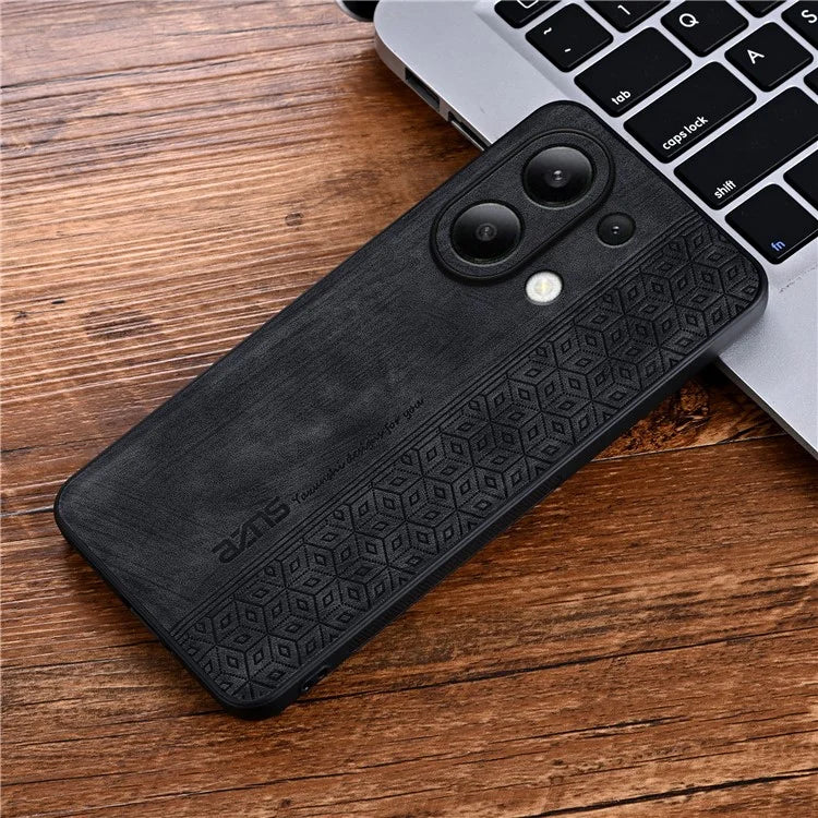 AZNS For Xiaomi Redmi Note 13 4G Case Anti-Scratch PU Leather Coated TPU Phone Cover