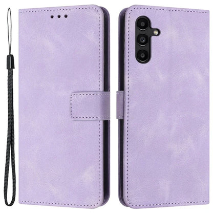 For Samsung Galaxy A15 5G Drop Protection Case Skin-touch PU Leather Phone Stand Cover