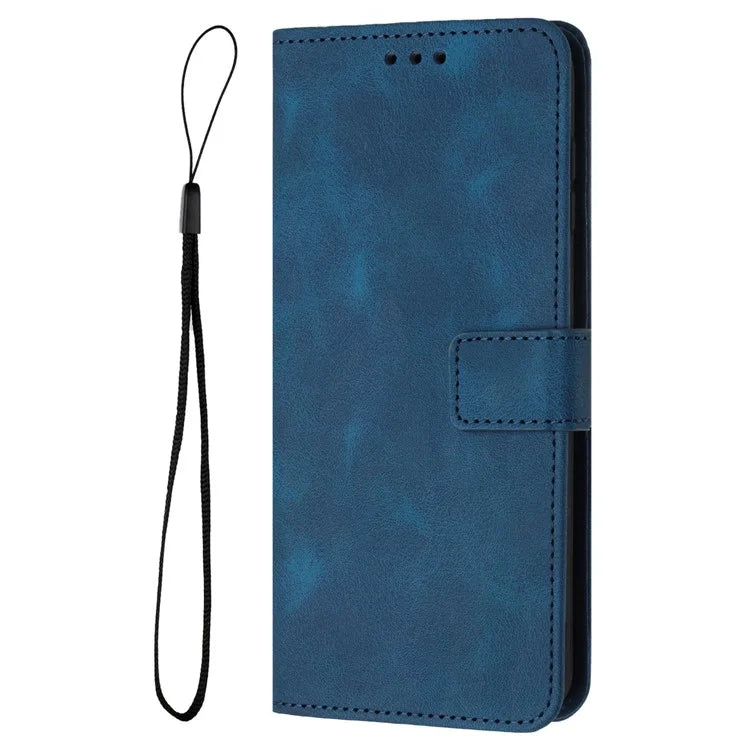 For Samsung Galaxy A15 5G Drop Protection Case Skin-touch PU Leather Phone Stand Cover