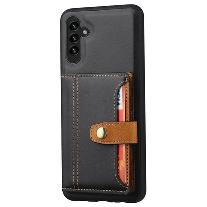 For Samsung Galaxy A25 5G (Global) (161.0 x 76.5 x 8.3mm) Case Card Holder Leather+TPU Phone Cover