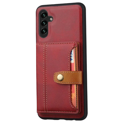 For Samsung Galaxy A25 5G (Global) (161.0 x 76.5 x 8.3mm) Case Card Holder Leather+TPU Phone Cover