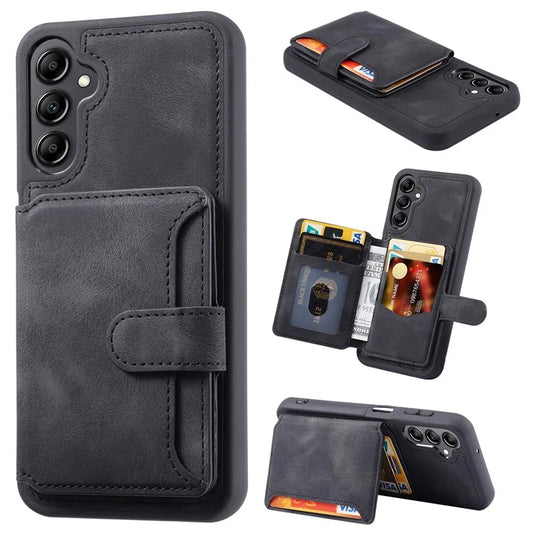 For Samsung Galaxy A25 5G (Global) (161.0 x 76.5 x 8.3mm) Case  Leather+TPU Phone Wallet Cover