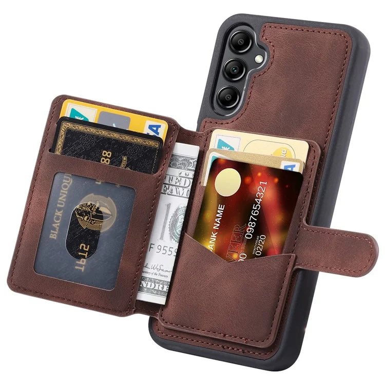 For Samsung Galaxy A25 5G (Global) (161.0 x 76.5 x 8.3mm) Case  Leather+TPU Phone Wallet Cover
