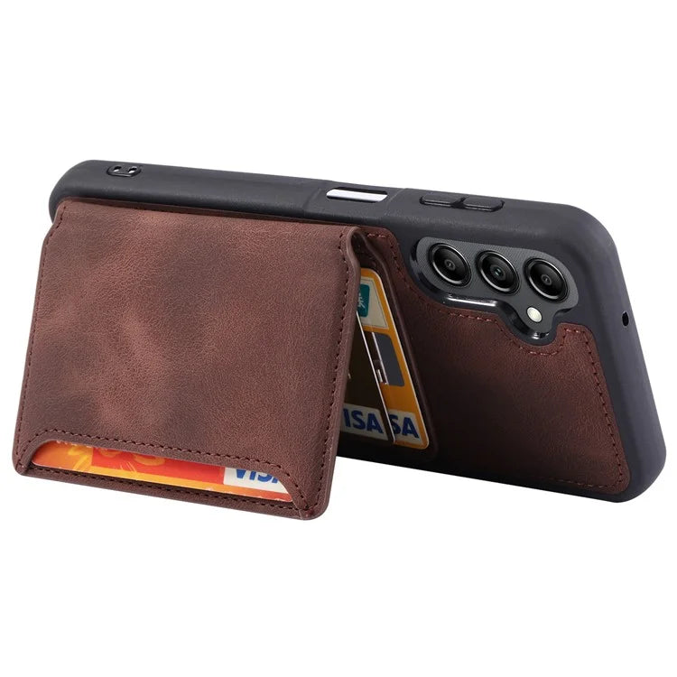 For Samsung Galaxy A25 5G (Global) (161.0 x 76.5 x 8.3mm) Case  Leather+TPU Phone Wallet Cover