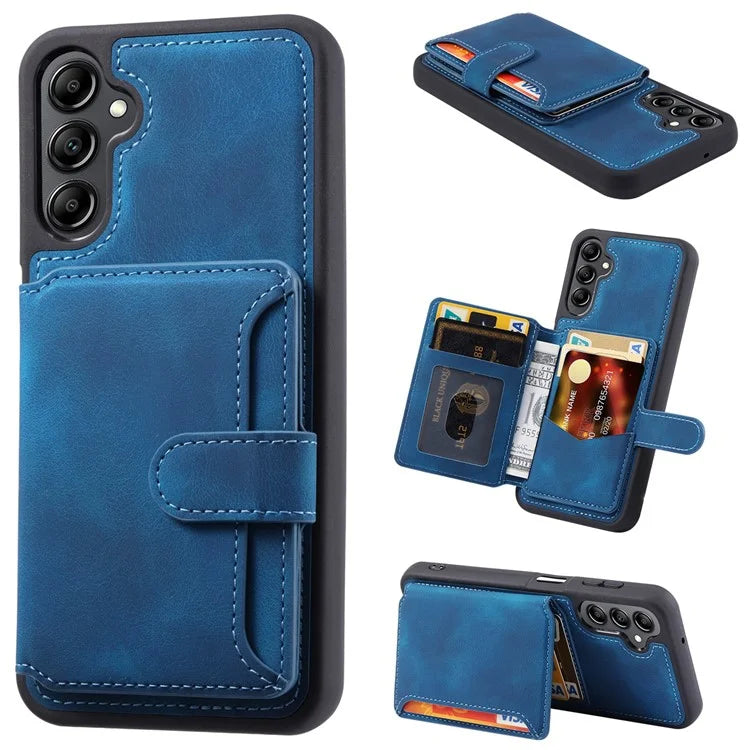 For Samsung Galaxy A25 5G (Global) (161.0 x 76.5 x 8.3mm) Case  Leather+TPU Phone Wallet Cover