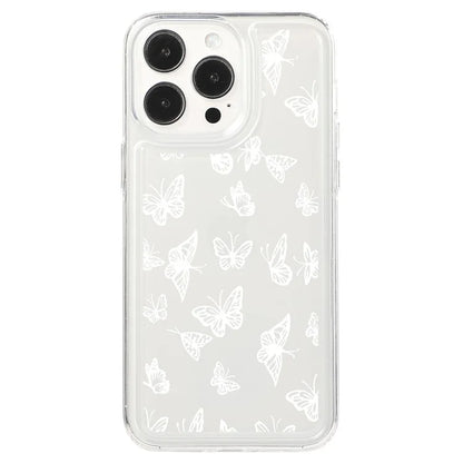For iPhone 15 Pro Max Case Soft TPU Butterfly Pattern Printing Phone Cover