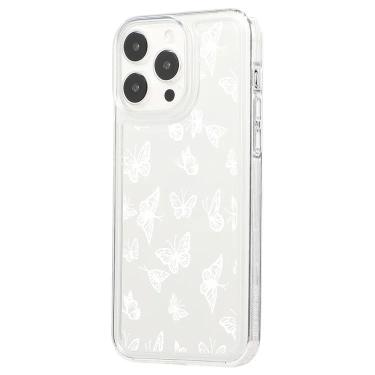 For iPhone 15 Pro Max Case Soft TPU Butterfly Pattern Printing Phone Cover