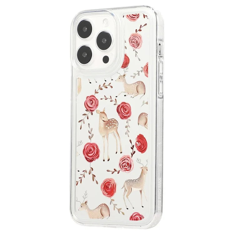 For iPhone 15 Pro Max Case Soft TPU Butterfly Pattern Printing Phone Cover