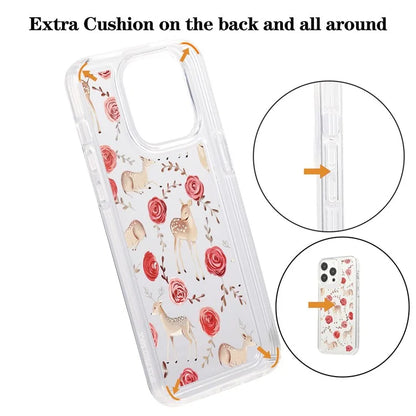 For iPhone 15 Pro Max Case Soft TPU Butterfly Pattern Printing Phone Cover