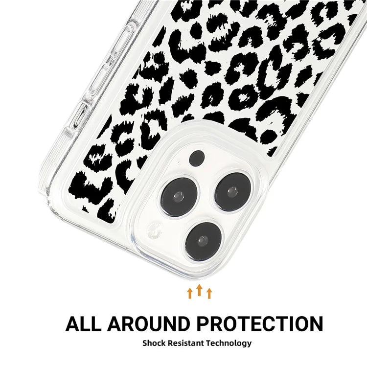 For iPhone 15 Pro TPU Case Pattern Printing Shockproof Airbag Phone Cover