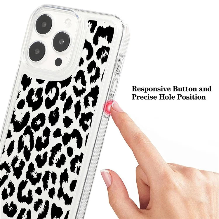 For iPhone 15 Pro TPU Case Pattern Printing Shockproof Airbag Phone Cover