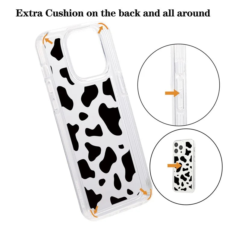 For iPhone 15 Pro TPU Case Pattern Printing Shockproof Airbag Phone Cover