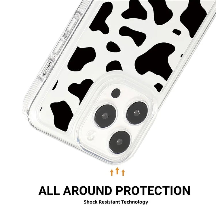 For iPhone 15 Pro TPU Case Pattern Printing Shockproof Airbag Phone Cover