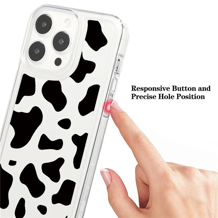 For iPhone 15 Pro TPU Case Pattern Printing Shockproof Airbag Phone Cover