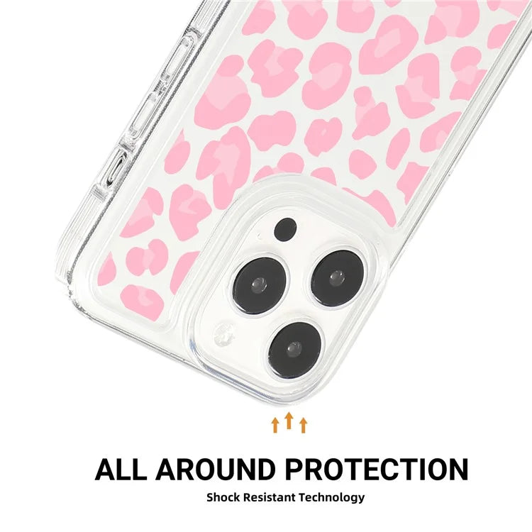 For iPhone 15 Pro TPU Case Pattern Printing Shockproof Airbag Phone Cover