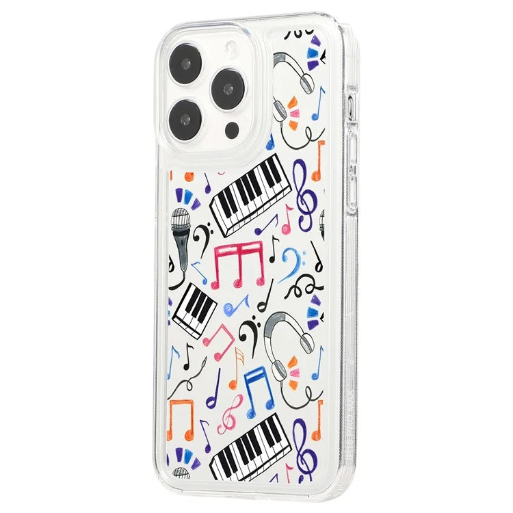 For iPhone 15 Pro TPU Case Pattern Printing Shockproof Airbag Phone Cover
