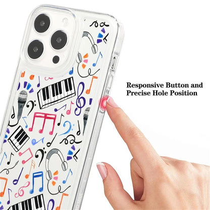 For iPhone 15 Pro TPU Case Pattern Printing Shockproof Airbag Phone Cover