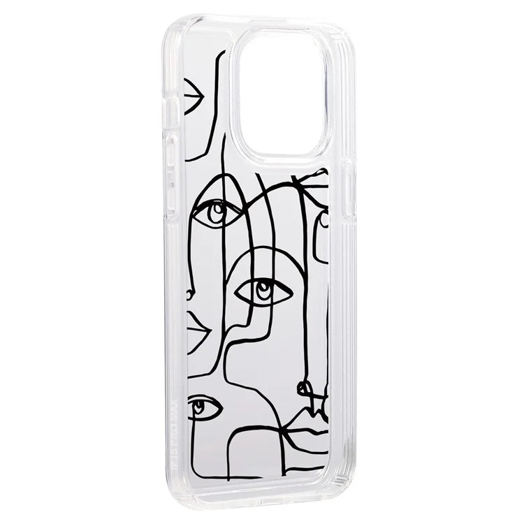 For iPhone 15 Pro TPU Case Pattern Printing Shockproof Airbag Phone Cover