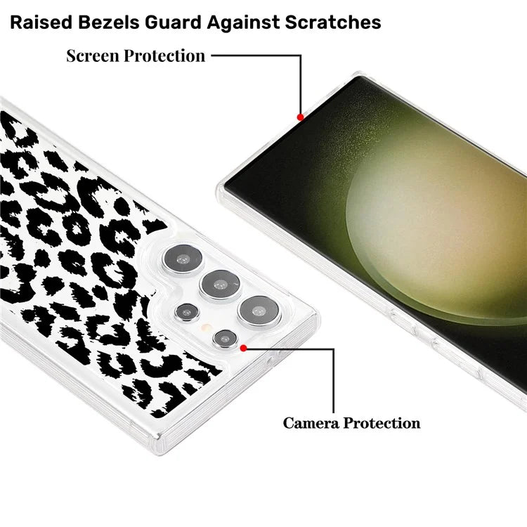 For Samsung Galaxy S24 Ultra Case Pattern Print Design TPU Shockproof Phone Cover