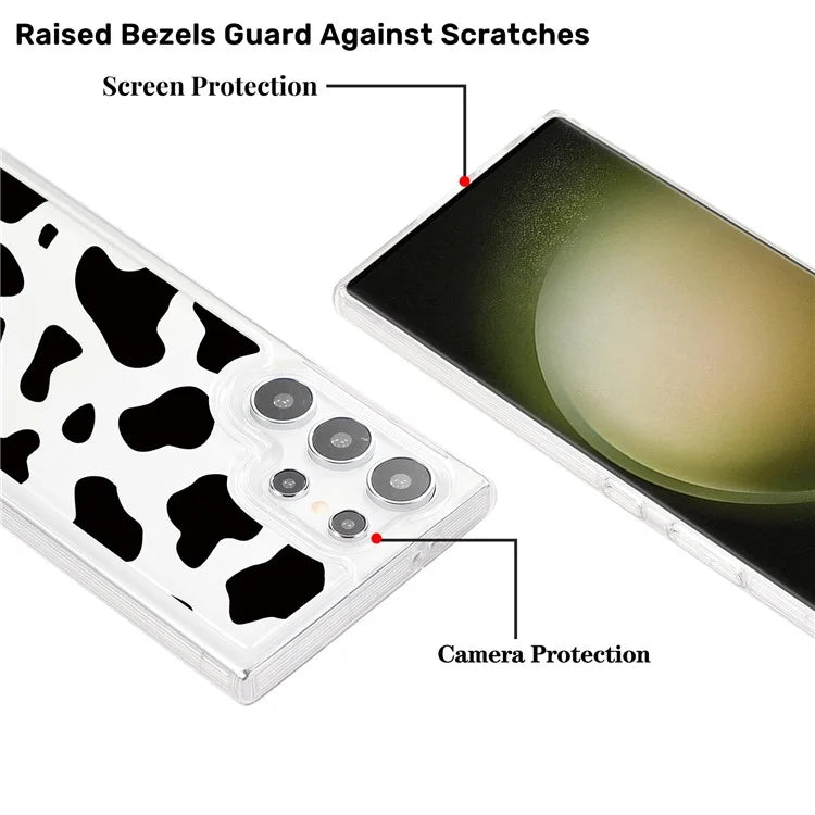 For Samsung Galaxy S24 Ultra Case Pattern Print Design TPU Shockproof Phone Cover