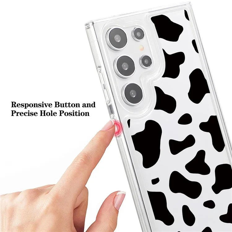 For Samsung Galaxy S24 Ultra Case Pattern Print Design TPU Shockproof Phone Cover