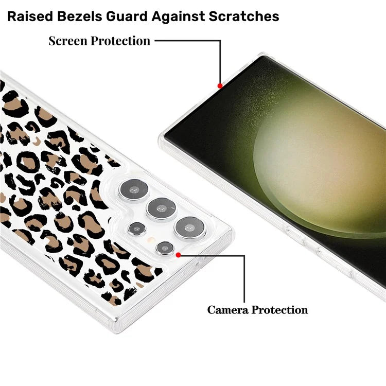 For Samsung Galaxy S24 Ultra Case Pattern Print Design TPU Shockproof Phone Cover