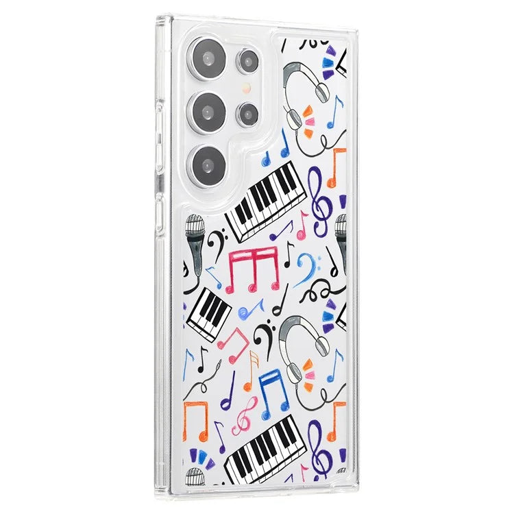 For Samsung Galaxy S24 Ultra Case Pattern Print Design TPU Shockproof Phone Cover