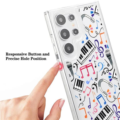For Samsung Galaxy S24 Ultra Case Pattern Print Design TPU Shockproof Phone Cover