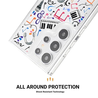 For Samsung Galaxy S24 Ultra Case Pattern Print Design TPU Shockproof Phone Cover