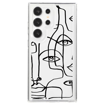 For Samsung Galaxy S24 Ultra Case Pattern Print Design TPU Shockproof Phone Cover