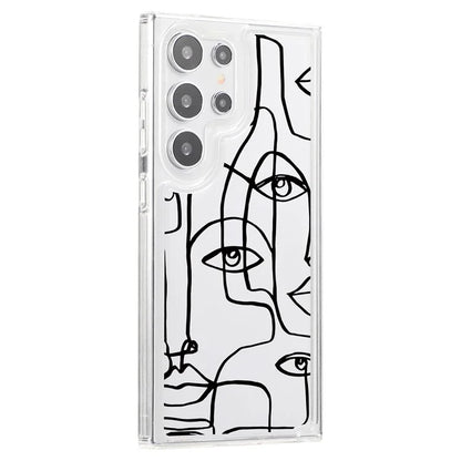 For Samsung Galaxy S24 Ultra Case Pattern Print Design TPU Shockproof Phone Cover