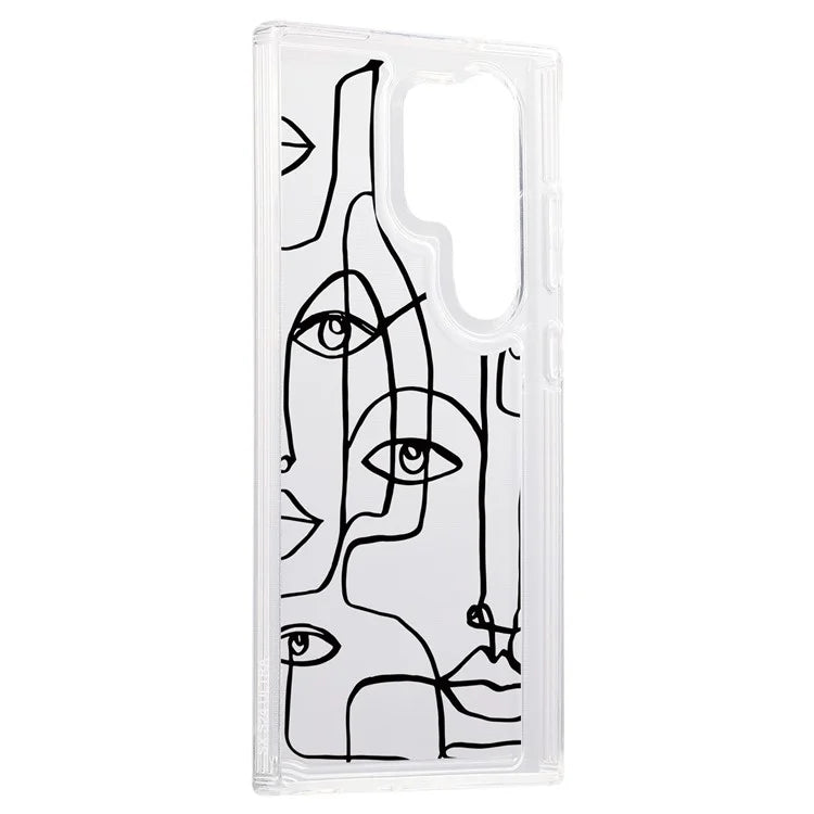 For Samsung Galaxy S24 Ultra Case Pattern Print Design TPU Shockproof Phone Cover