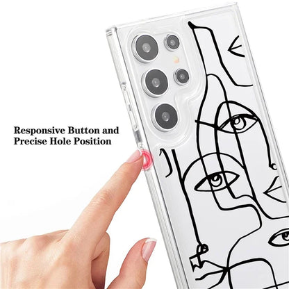 For Samsung Galaxy S24 Ultra Case Pattern Print Design TPU Shockproof Phone Cover