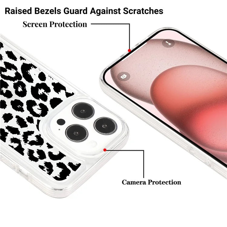 For iPhone 15 Pro Max Case TPU Airbag Anti-Drop Phone Cover Pattern Printing