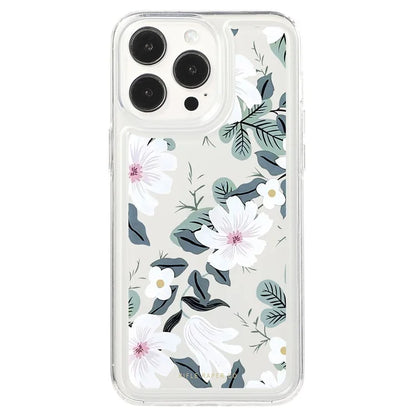 For iPhone 15 Pro TPU Case Clear Airbag Protection Anti-fall Flower Pattern Phone Shell