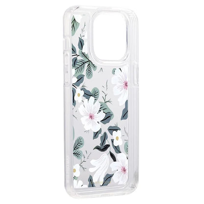 For iPhone 15 Pro TPU Case Clear Airbag Protection Anti-fall Flower Pattern Phone Shell