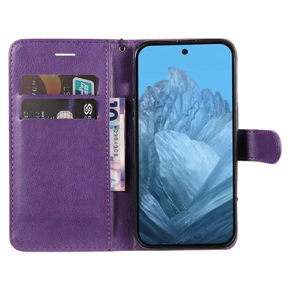KT Leather Series-2 for Google Pixel 9 Case Stand Wrist Strap Solid Color Phone Cover