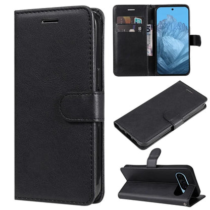 KT Leather Series-2 for Google Pixel 9 Case Stand Wrist Strap Solid Color Phone Cover