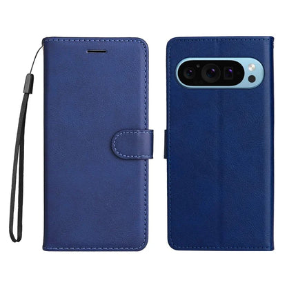 KT Leather Series-2 for Google Pixel 9 Case Stand Wrist Strap Solid Color Phone Cover