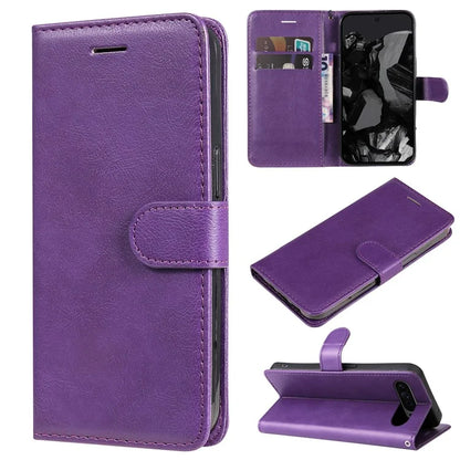 KT Leather Series-2 for Google Pixel 9 Pro Phone Case Flip Wallet Solid Color Phone Cover