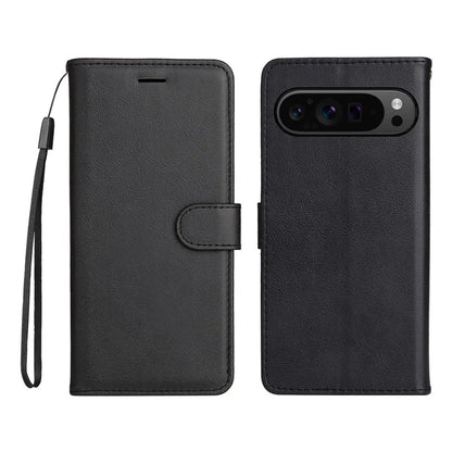 KT Leather Series-2 for Google Pixel 9 Pro Phone Case Flip Wallet Solid Color Phone Cover