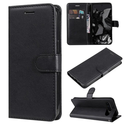 KT Leather Series-2 for Google Pixel 9 Pro Phone Case Flip Wallet Solid Color Phone Cover