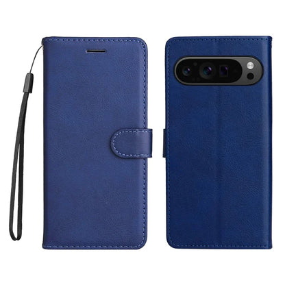 KT Leather Series-2 for Google Pixel 9 Pro Phone Case Flip Wallet Solid Color Phone Cover