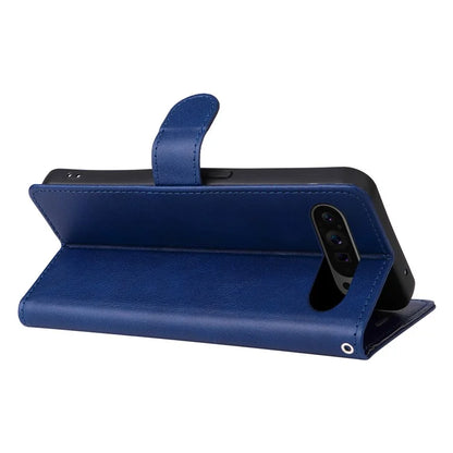 KT Leather Series-2 for Google Pixel 9 Pro Phone Case Flip Wallet Solid Color Phone Cover