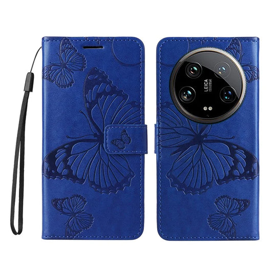 KT Imprinting Flower Series-2 For Xiaomi 14 Ultra Wallet Phone Case Pattern Imprinted Leather Flip Cover
