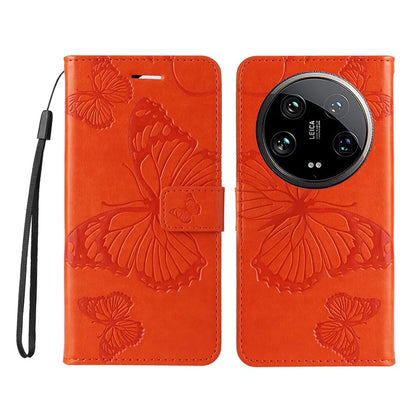 KT Imprinting Flower Series-2 For Xiaomi 14 Ultra Wallet Phone Case Pattern Imprinted Leather Flip Cover