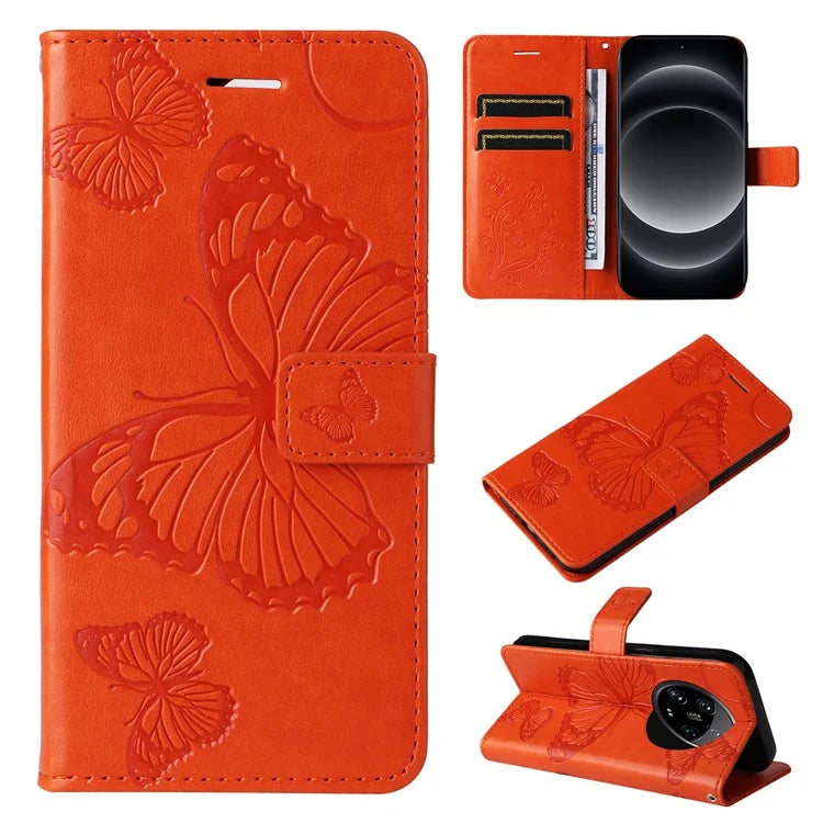 KT Imprinting Flower Series-2 For Xiaomi 14 Ultra Wallet Phone Case Pattern Imprinted Leather Flip Cover